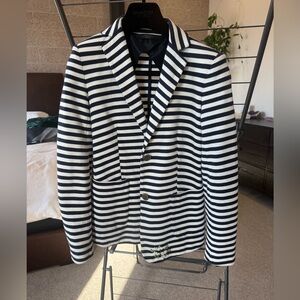 MaxMara Striped Black and White Blazer